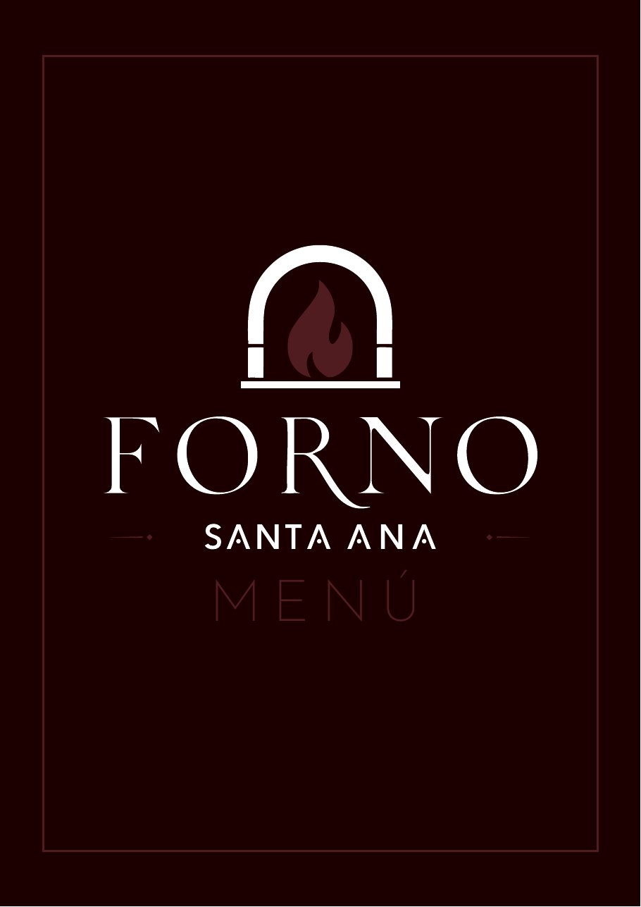 Portada del menú de Forno Santa Ana